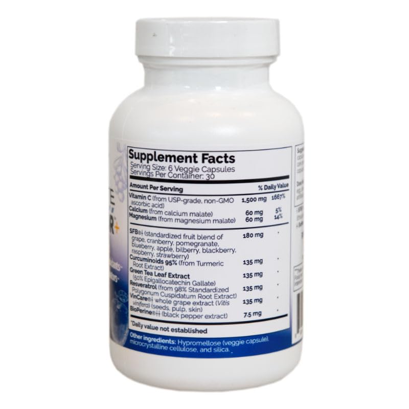 ULTIMATE PROTECTOR+ | High-ORAC Nrf2 Activator Antioxidant Supplement | Triple Action | Multiple Plant-Based Nrf2 Activators | Ultra Potent High-ORAC Antioxidants | Non-GMO Vitamin C | 180 Veggie Caps