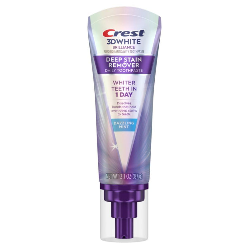 [Australia] - Crest 3DWhite Brilliance Deep Stain Remover Dazzling Mint Toothpaste - 3.1oz 