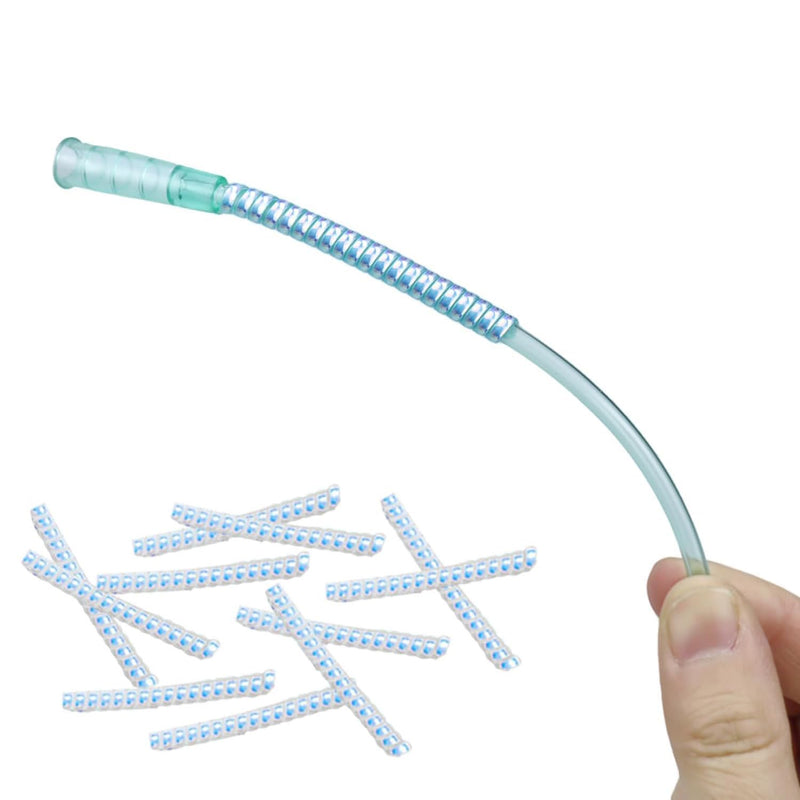 [Australia] - 10 Pack Oxygen Tube Support Crimp Straightener Oxygen Tubing Accessories for Oxygen Hose Keep Oxygen Hose from Kinking Blue 