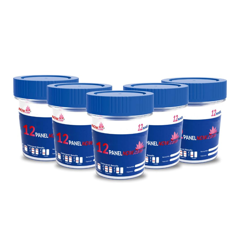 [Australia] - 12 Panel Drug Test Urine Cups | Urine Drug Test Kit with AMP, BAR, BUP, BZO, COC, MDMA, MET, MTD, OPI, OXY, TCA, THC | Rapid Results in Minutes | Easy to Use with Temp Strips [10 Pack] - 12 Panel Now 
