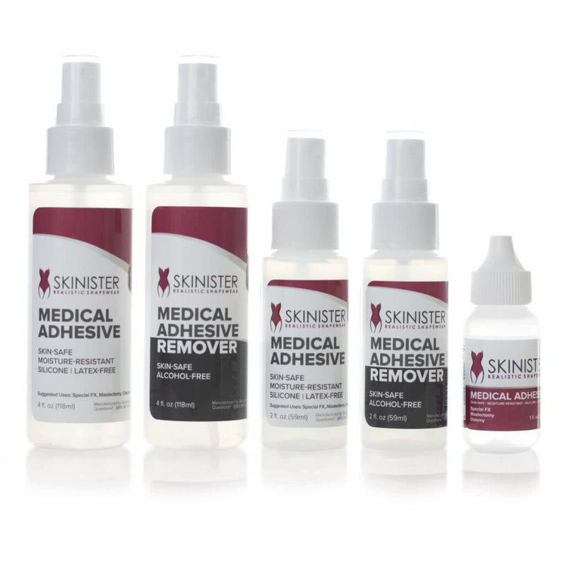 [Australia] - Medical Adhesive (2oz) and Remover (2oz) Combo Pack | Ostomy Adhesive, Breast Form Adhesive|Waterproof Silicone Skin Glue for Bandages, Prosthetics, Condom Catheters, Skin Adhesive 