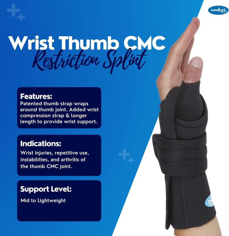 Comfort Cool Wrist Thumb CMC Restriction Brace. Left Large. Large (Pack of 1)
