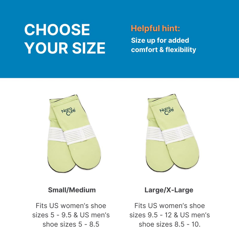 NatraCure Plantar Fasciitis Cold Therapy Socks with Compression Band - Cold Socks, Reusable Ice Socks For Feet, Ice Packs For Feet, Arch Pain, Heel Pain, Swelling - FBA708 CAT - (Size: Small/Medium)