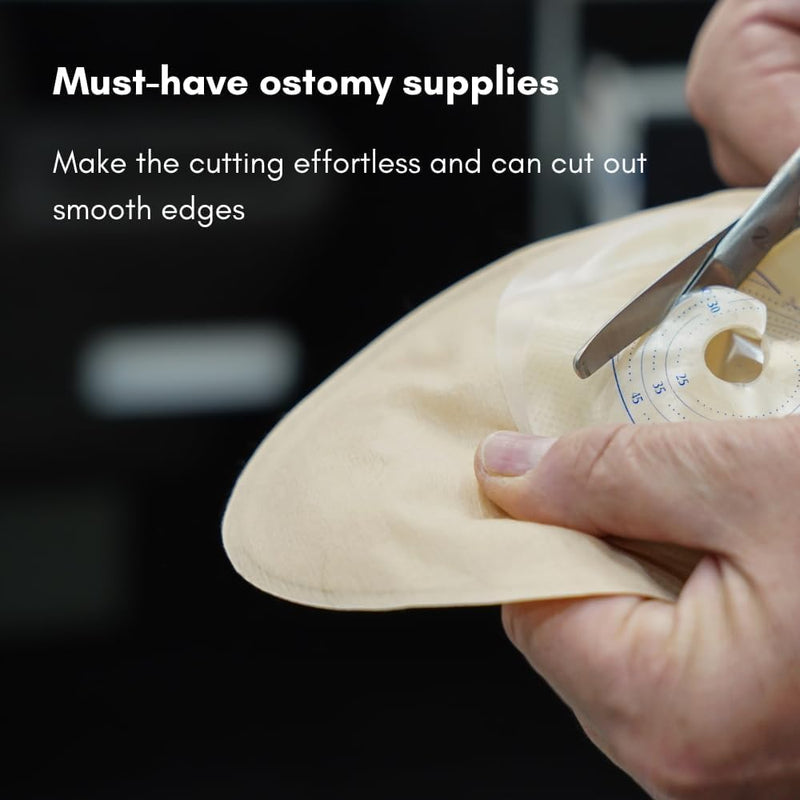 [Australia] - Ostomy Supplies, Ostomy Scissors Stainless Steel Scissors for Doctors, Nurses, Veterinary Home Nursing, 4.3 x 2.1 Inch. 1pcs 