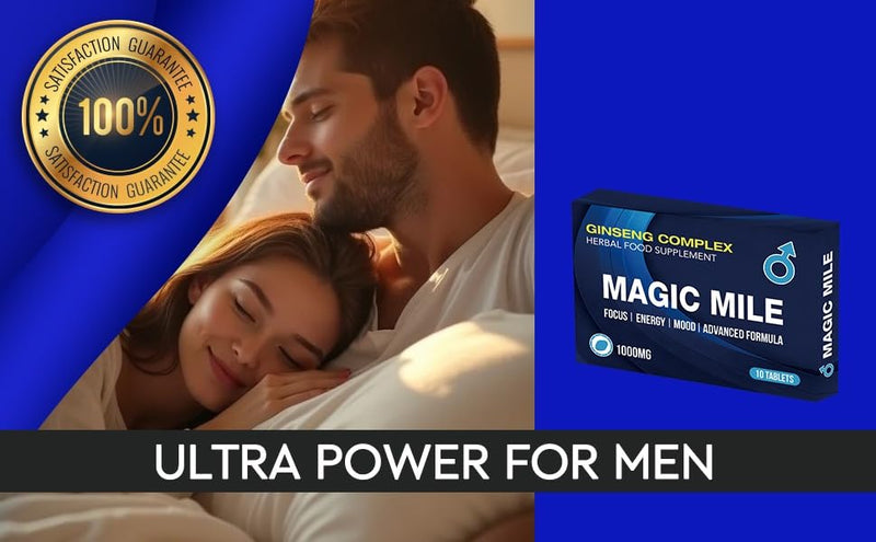 1000MG Stamina & Firmness Support | Harder, Stronger for Longer | 10 Blue Pills for Men UK