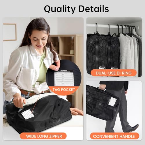 BAGAIL Compression Packing Cubes and TPU Travel Vacuum Bags
