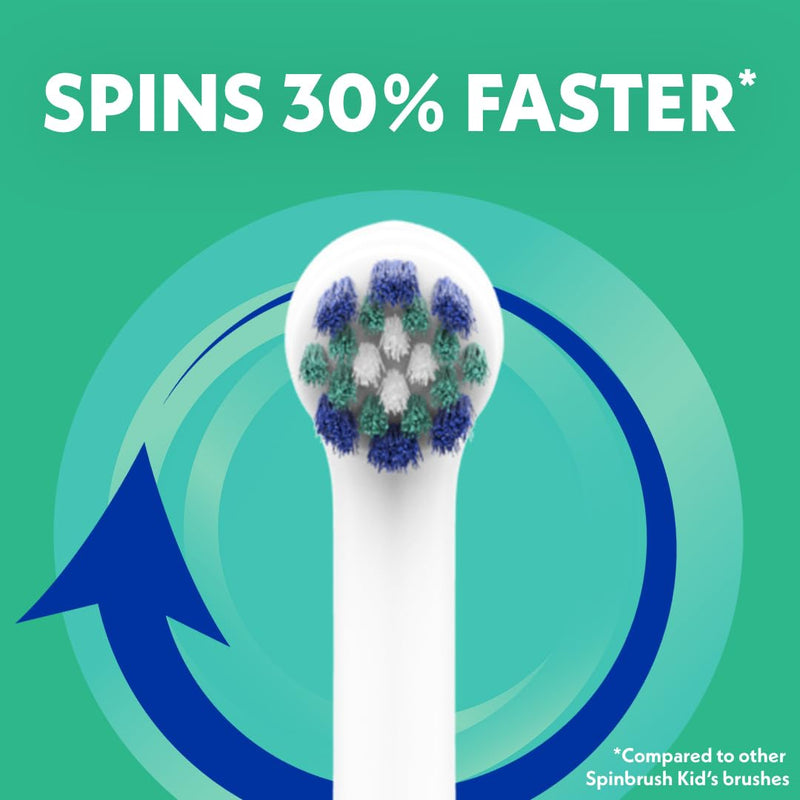 [Australia] - Spinbrush Kids Electric Toothbrush, Glow in The Dark, Battery-Powered 