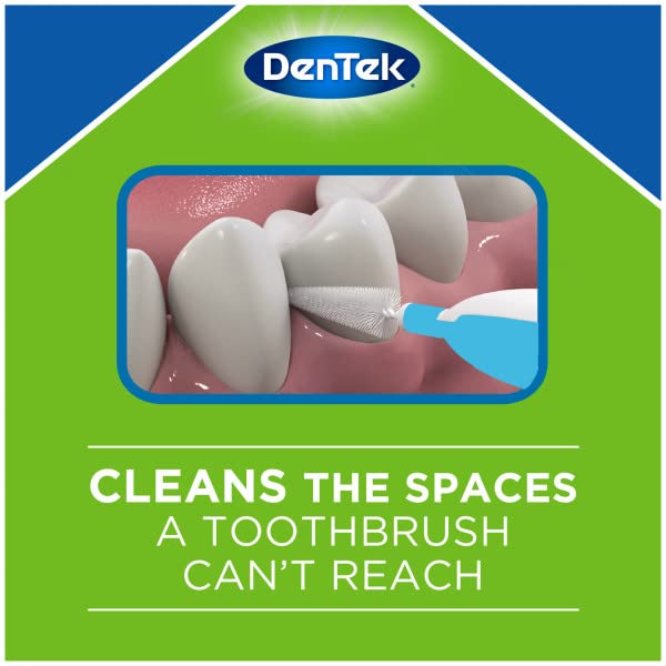 [Australia] - DenTek Easy Wide Brush Interdental Cleaners, Brushes Between Teeth, Mint Flavor, 16 Ct. (Pack of 2) 