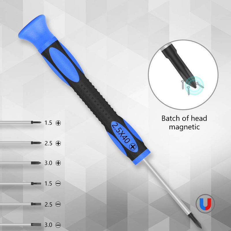 [Australia] - Glasses repair kit with 1000 small screws and 6 magnetic screwdrivers glasses repair set glasses repair tool set for glasses, sunglasses, watches, jewelry silver 