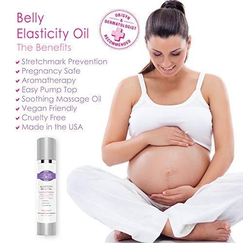 [Australia] - Belli Pregnancy Stretch Mark Belly Oil: 3.8 Ounces of Essential Maternity Skin Care with Vitamin E for Healthy Skin, Scar Protection, and OB-GYN, Dermatologist Recommended 