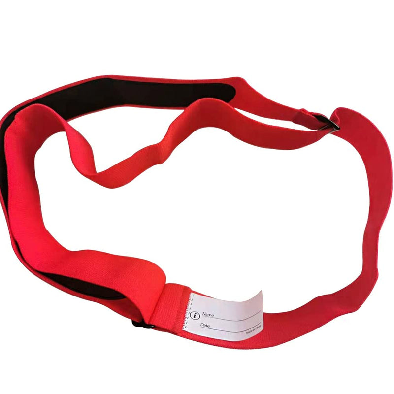 [Australia] - Heart Rate Monitor Chest Strap Compatible with MYZONE MZ-3 Replacement Strap Red Large 