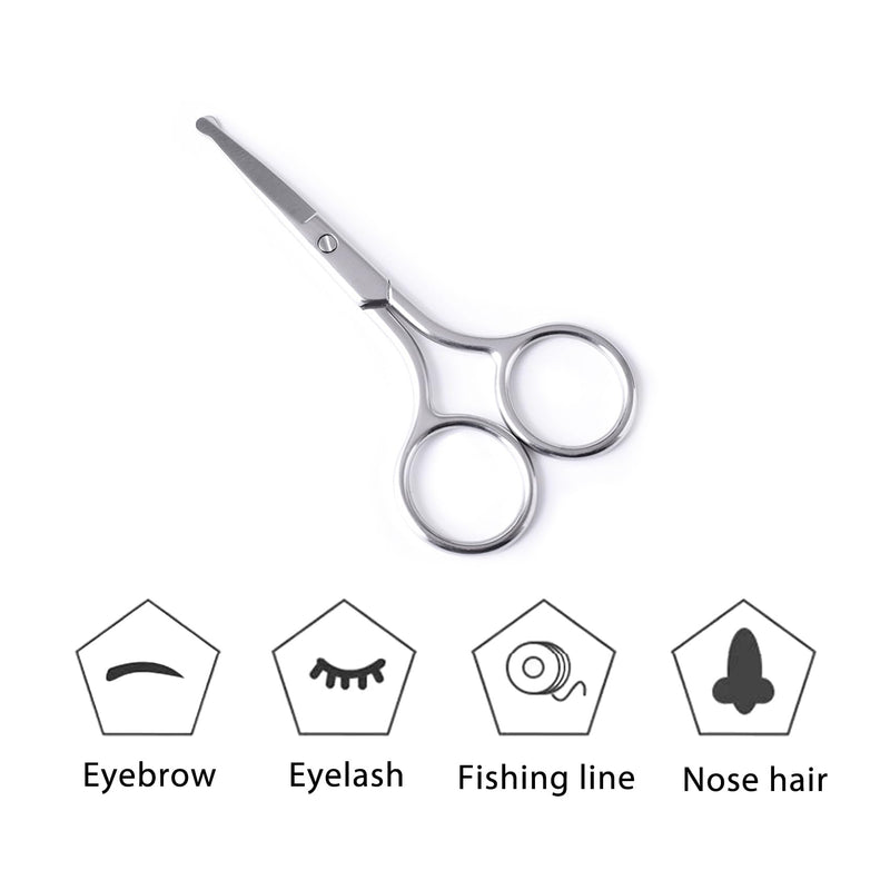 [Australia] - Ikadiya nose hair scissors for men, nose hair trimmer, nose hair trimmer, nose hair and ear hair scissors, also for the care of eyebrows, ear hair and beards 