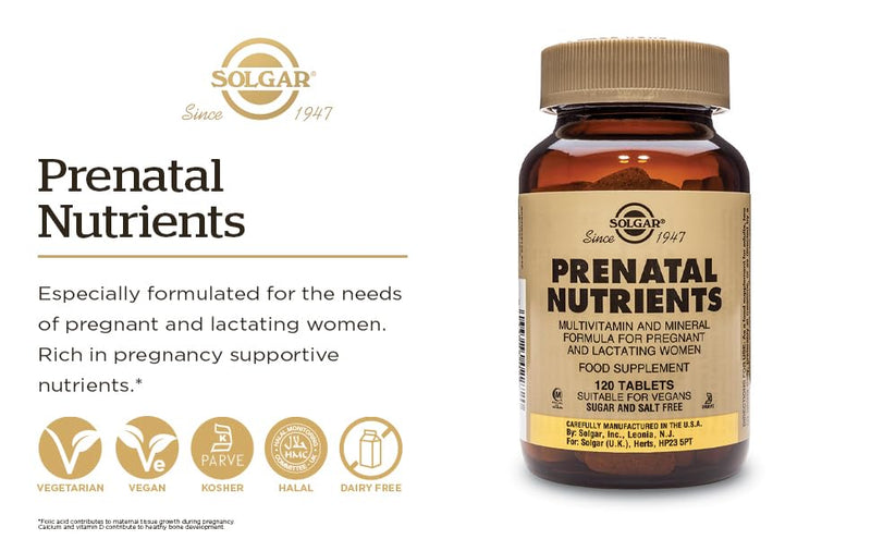 Prenatal Nutrients Solgar 120 Tabs