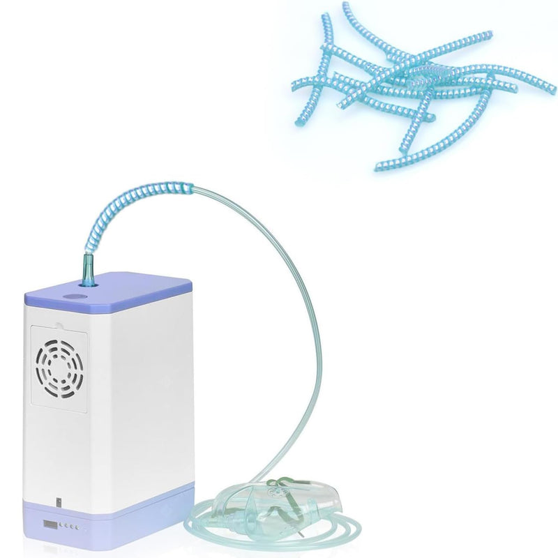 [Australia] - 10 Pack Oxygen Tube Support Crimp Straightener Oxygen Tubing Accessories for Oxygen Hose Keep Oxygen Hose from Kinking Blue 