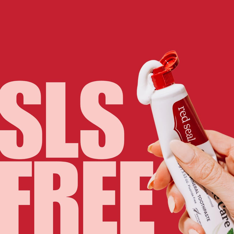 Red Seal Baking Soda Toothpaste - Fluoride-Free Herbal & Mineral Formula, Vegan-Friendly, Cruelty-Free, SLS and Paraben-Free, No Artificial Flavors, NATRUE Certified Natural, Dry Mouth Relief (2 Pack) 3.5 Ounce (Pack of 2) Natural Baking Soda