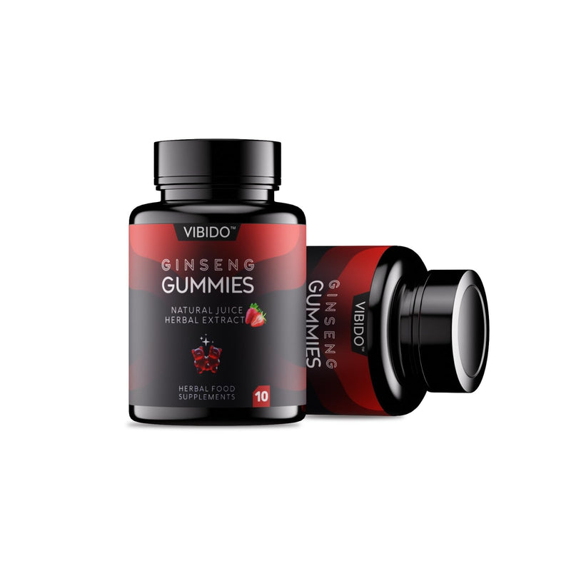 500mg Gummy | Extra Strength Gummies, Stamina Endurance Booster Supplement | 10 Ginseng Gummy 10 count (Pack of 1)