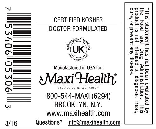 Maxi Health® Daily Multivitamin for Men & Women (60 Capsules) | Kosher | Multivitamin for Women & Men | Essential Vitamins & Minerals | Gluten-Free · Soy-Free | Non-GMO | Doctor Formulated 60 Count (Pack of 1)