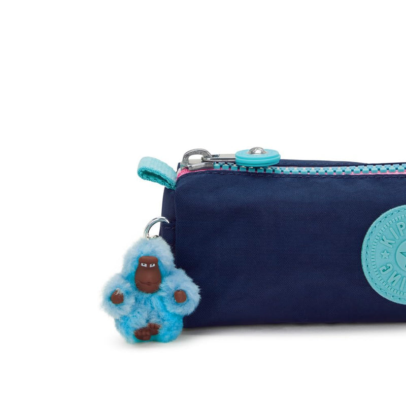 Kipling Women's Freedom Pencil Pouch, Small, Zipped, Water-Resistant, Pen Case 8.75''L x 2.5''H x 2.5''D Resort Navy
