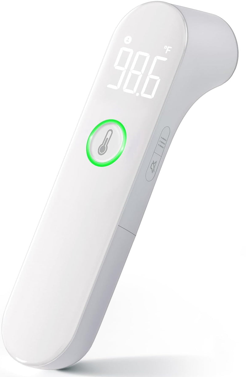 [Australia] - Thermometer for Adults and Kids, Fast Accurate Baby Thermometer with Fever Alarm & Mute Mode, FSA eligible, Lifetime Support -Take Quick Temperature Easily White 