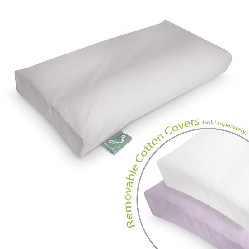 [Australia] - Sleep Yoga Leg Back Side Sleepers, Ergonomically Designed Down Alternative Pillow for Knee Support, Hypoallergenic & Washable, 26" x 13" x 3"/One Size, White 