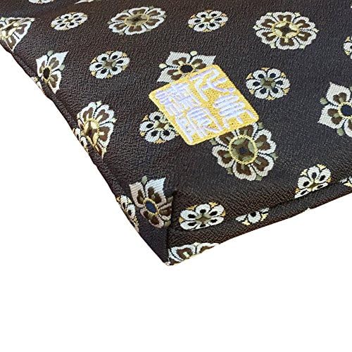 千糸繍院 Brocade zipper pouch, lined with Nishijin brocade, size M. (Shosohanabishimon)
