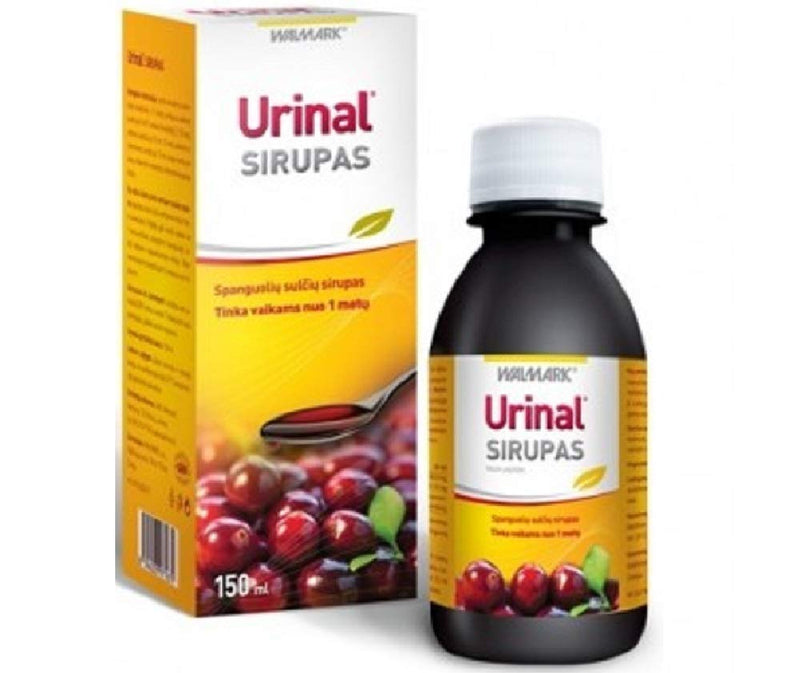 URINAL cranberry juice syrup, 150 ml for infection and inflammation of the urinary tract