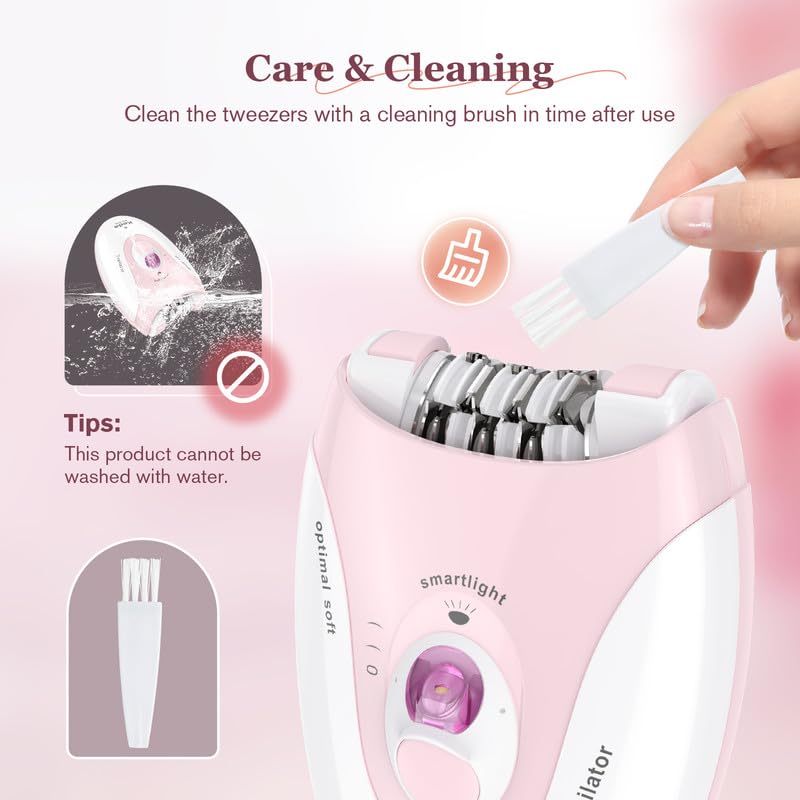 [Australia] - Epilator for women, facial epilator women, wireless electric epilator for facial and body hair remover, epilator with LED light for women, face, body, armpit, bikini, leg 