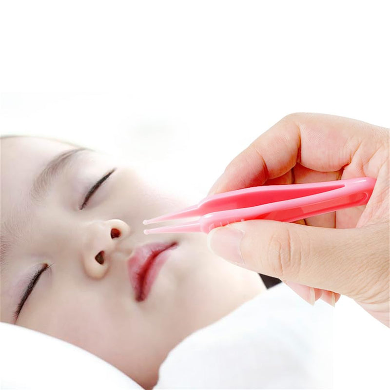[Australia] - 4-Piece Nose Cleaning Tweezers Safe and Effective Clip Care Ear, Nose And Navel Cleaning Tool Pliers, Pink&blue 