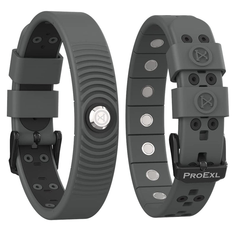 [Australia] - PROEXL¬Æ 18 MAX Sports Magnetic Bracelet - Waterproof - Breathable Strap - Super Strength Gunmetal Gray 