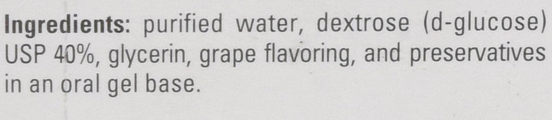 [Australia] - Glucose Gel Tube, Grape, 37.5g, 3 Count 