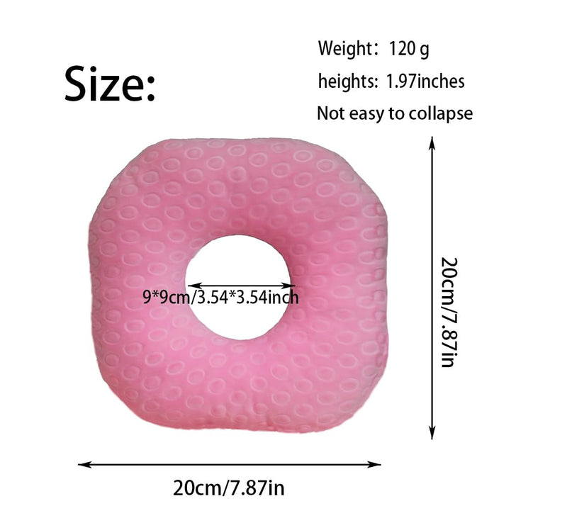 [Australia] - Ear Piercing Pillow for Side Sleepers with Hole for Ear Pain CNH, Donut Pillow for Releasing Ear Inflammation Pressure Sores Ear Pain, Ear Guard Pillow and Sleeping Pillow for Side Sleeper (Pink) Pink 