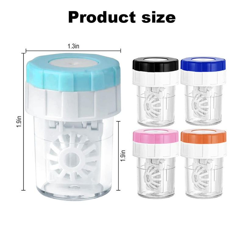 [Australia] - YOYEAH 5 pieces contact lens container, lens container, contact lens storage and cleaning machine, contact lens container for daily use, portable and durable 