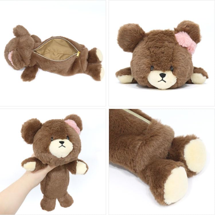 Cosmetic Bag, For women from he Bears' School case, Lip case, for Makeup and Essentials, Animal Figure Bag, Daily Cosmetic Bag