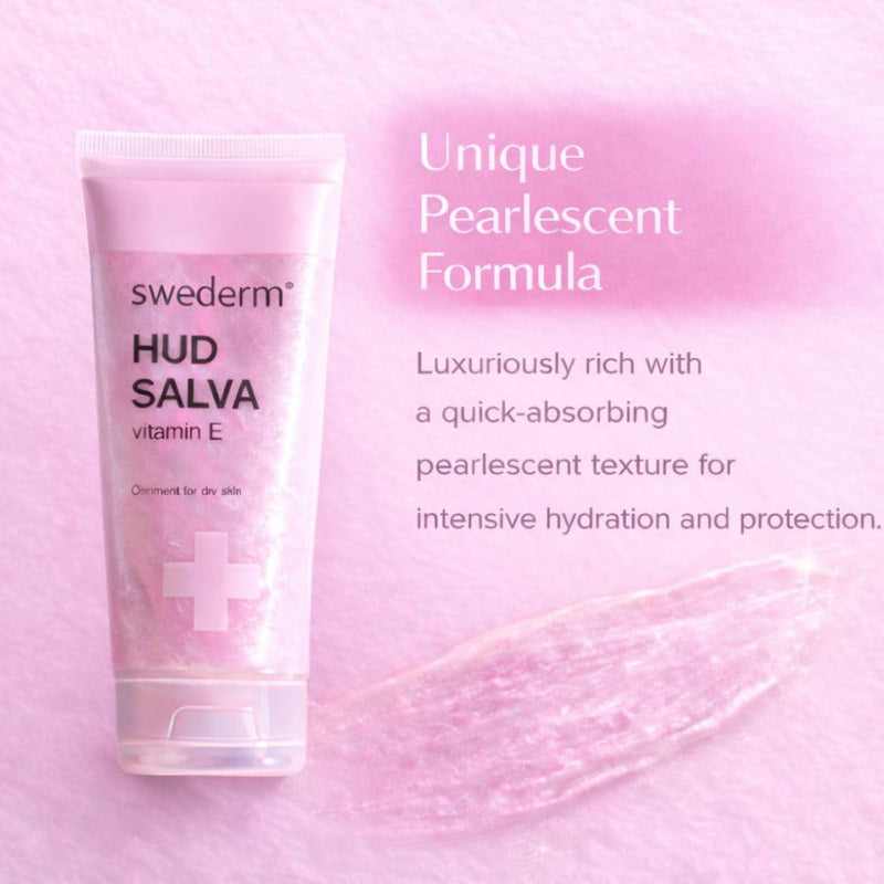 swederm Hudsalva Skin Moisturizer with Vitamin E, Shea Butter, 1,69 fl oz | dry skin remedy, glycerin, shea butter, allantoin, elbows, cracked heels, Scandinavian quality, travel essentials 1.69 Fl Oz (Pack of 1)