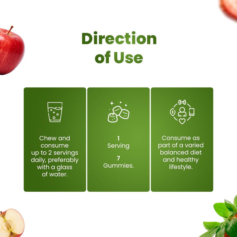High Fibre Prebiotic Gummies | Supports Digestive Health | High Fruit | Vegan Gummies | GLP1 Alternative Snack | 70 Gummies