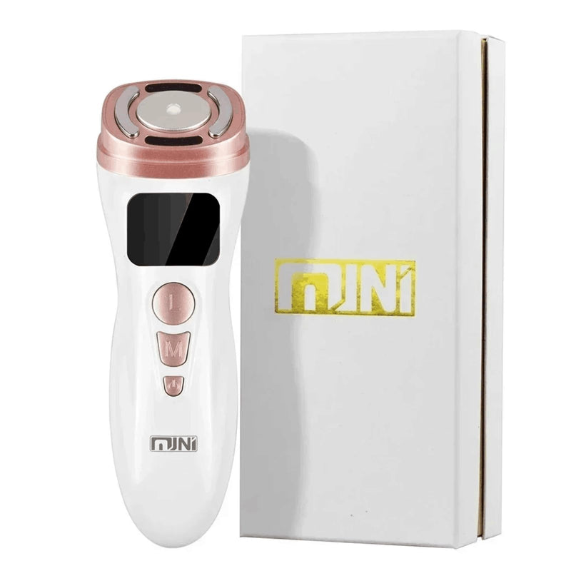 Mini Facial Machine 2nd Skin Care Device for Reduce Wrinkles, Skin Lifting, Skin Firming Rejuvenation Brightening Not Rechargeable for Women Skin Care Home Use -White