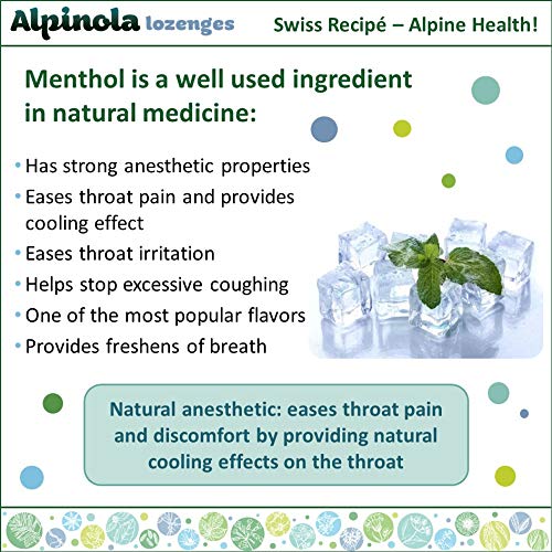 [Australia] - Alpinola Lozenges, Menthol, 20 Herbs and Vitamin C, Sugar Free Stevia, 17 Count Stevia Sugar Free 