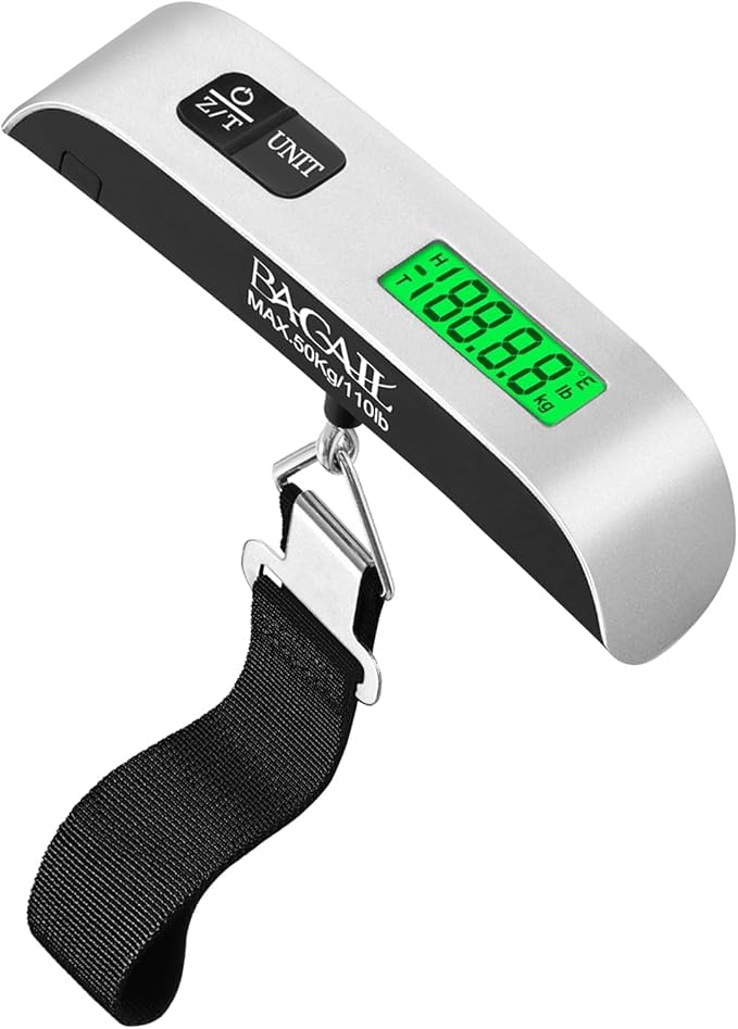 BAGAIL 6 Set Compression Packing Cubes and Digital Luggage Scale