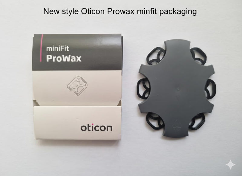Genuine Oticon ProWax miniFit Wax Guards – OEM Replacement Filters for Oticon Hearing Aids – 4 Packs (24 Total Filters) – Compatible with More, Real, Zircon, Opn S, and Play PX