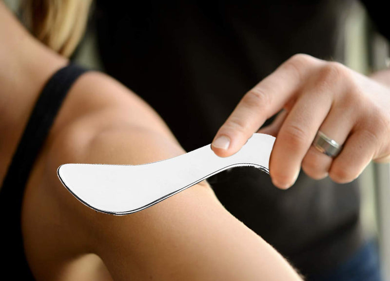 [Australia] - FeelFree Sport FSA/HSA Stainless Steel Guasha Scraping Massage Tool for Soft Tissue, Physical Therapy Stuff Used for Back, Legs, Arms, Neck, Shoulder (A) 1 Count (Pack of 1) 