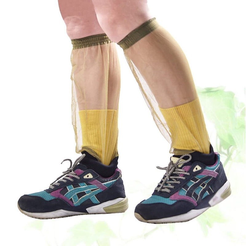 [Australia] - BESPORTBLE Anti Mosquito Net Leg Gaiters Sleeves Feet Protector Support Bug Pants for Outdoor Fishing Hunting Jungle - Green 