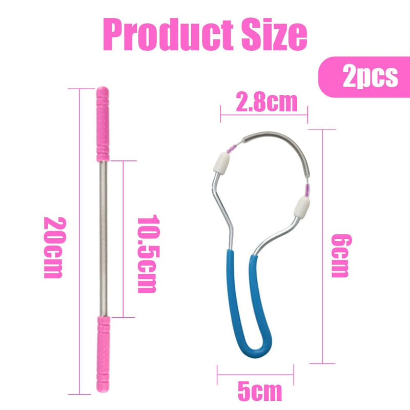 [Australia] - 2 pieces facial epilator, facial epilator manual, feather facial epilator, feather eyebrow, facial epilator, feather hair blow face, feather facial epilator 