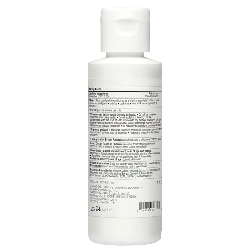 [Australia] - Bundle-2 Items : Cryoderm Cold Gel 4oz (Pack of 2) 