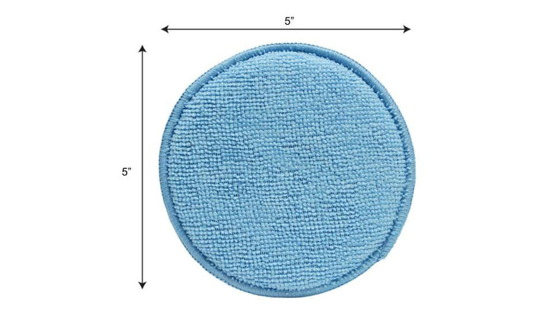 [Australia] - Leather CPR | Microfiber Applicator (5in) | Round Lint-Free Cleaner & Conditioner - Covers Surfaces Quickly While Using Less Cream - Finger Pocket Improves Grip - Washable & Reusable 1 Microfiber Applicator 