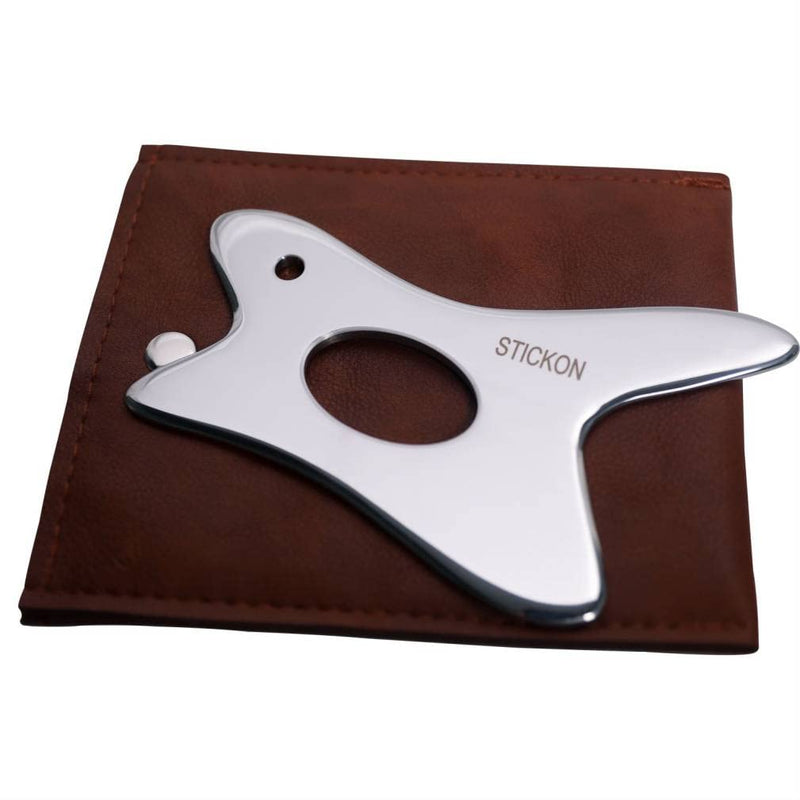 STICKON Gua Sha Massage Tool Stainless Steel Gua Sha Scraping Massage Tools IASTM Tools Great Soft Tissue Mobilization Tool(STICKON-22) STICKON-22