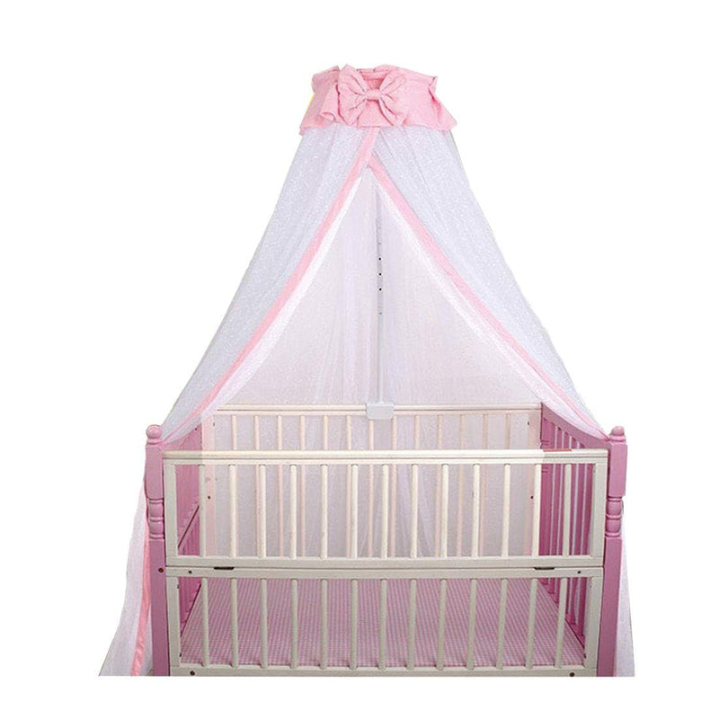 [Australia] - CdyBox Breathable Crib Netting Bed Curtains Canopy for Kids Mosquito Net Bedroom Decor (Pink, Mosquito net) Pink 
