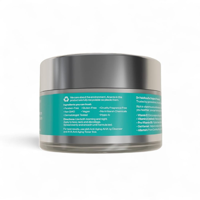 eb5 Intense Moisture Anti Aging Moisturizer Face & Neck Cream- Tone Tighten Skin with Retinol, Fade Fine Lines & Wrinkles with Vitamin E, A & B5-1.7oz. Natural Fragrance 1.7 Fl Oz (Pack of 1)