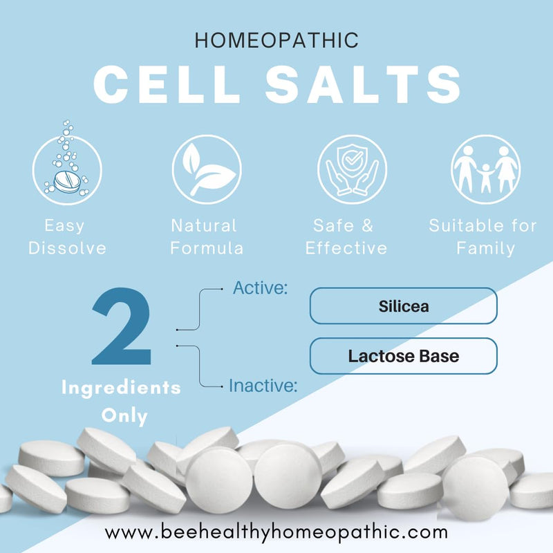 Silicea 3X. 900 Tablets - Homeopathic