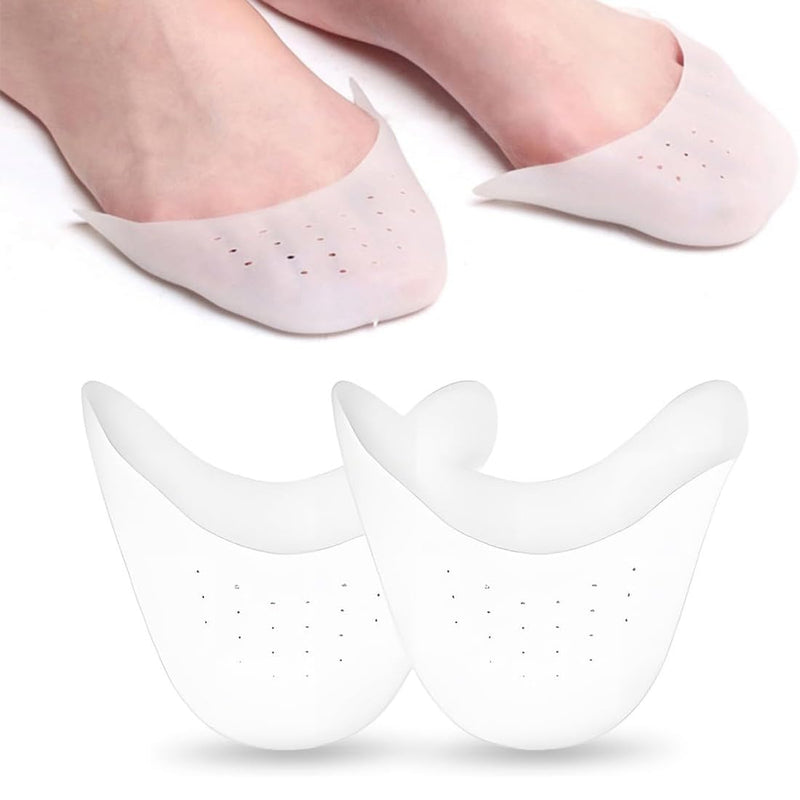 [Australia] - PLABBDPL 2x silicone toe protectors for ballet & pumps - soft gel toe caps & metatarsal pads for pain-free dancing & running - toe protectors for pointe shoes & high heels 