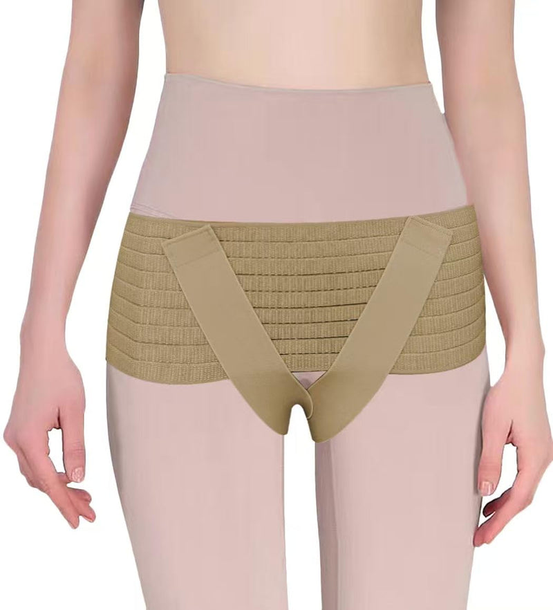 V-Sling Pelvic Support Belt for Pregnancy SPD, Prolapse, Pelvic Floor support, Postpartum Recovery,Organ Prolapse Support(Beige)